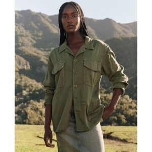 The Great. Army Jacket size XS Commander field‎ coat cotton blend utilitarian